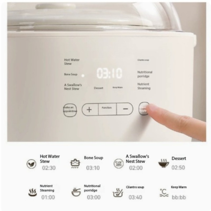 4.5L Automatic Ceramic Water S - Slow Cooker Ceramic 评论和价格