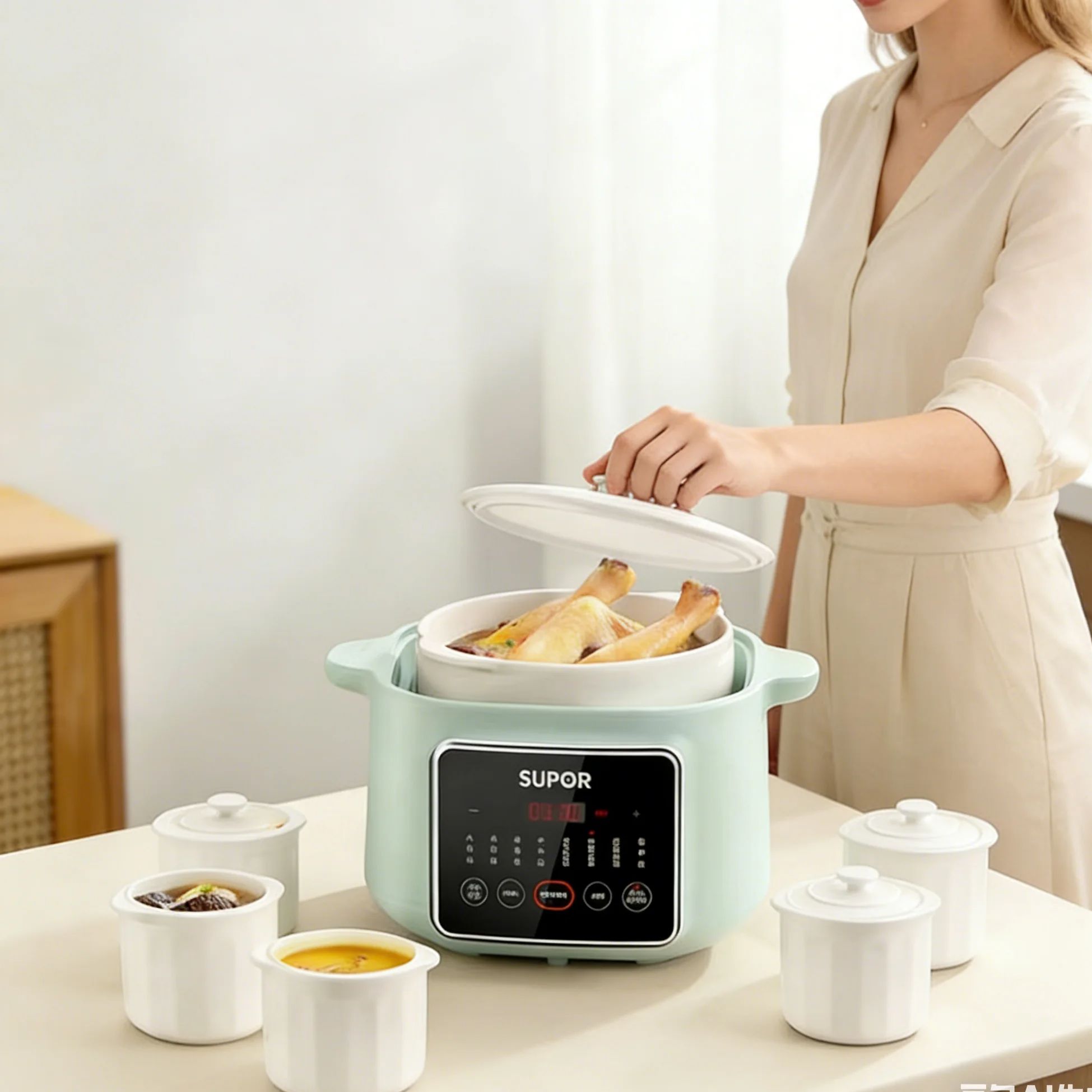 SUPOR Ceramic Multi-Functional - Slow Cooker Ceramic 评论和价格
