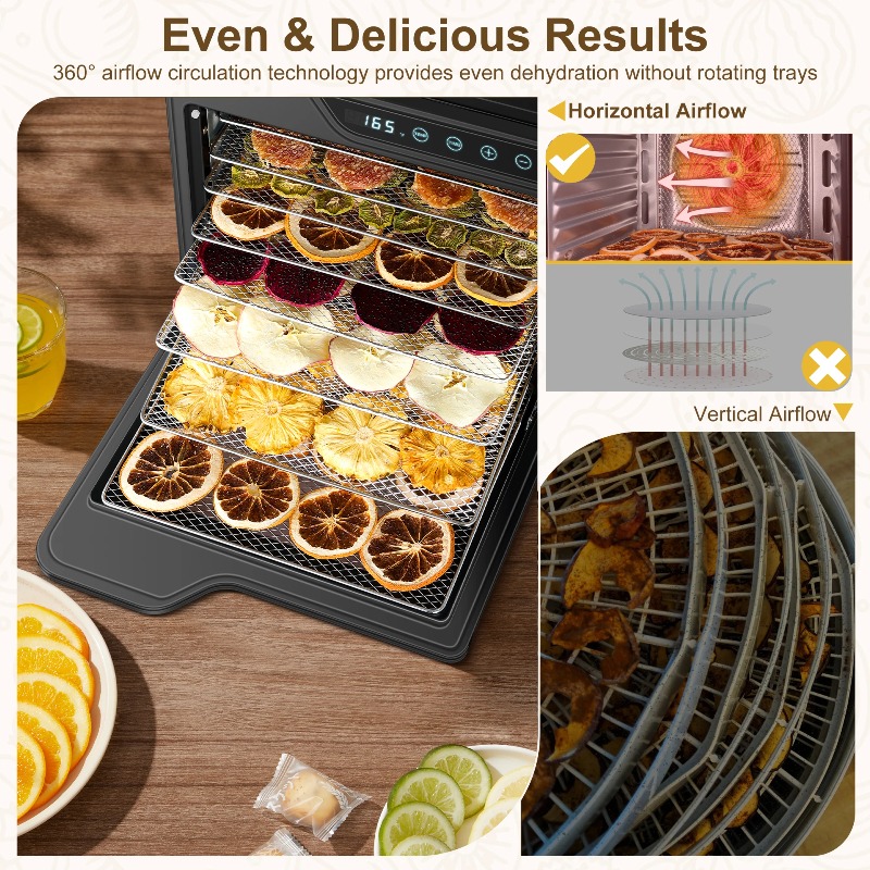 8-Tray Stainless Steel 625W, 1 - Dehydrator Tray Electric 评论和价格