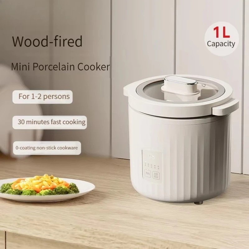 1L Small Mini Rice Cooker 110V - Slow Cooker Ceramic 评论和价格