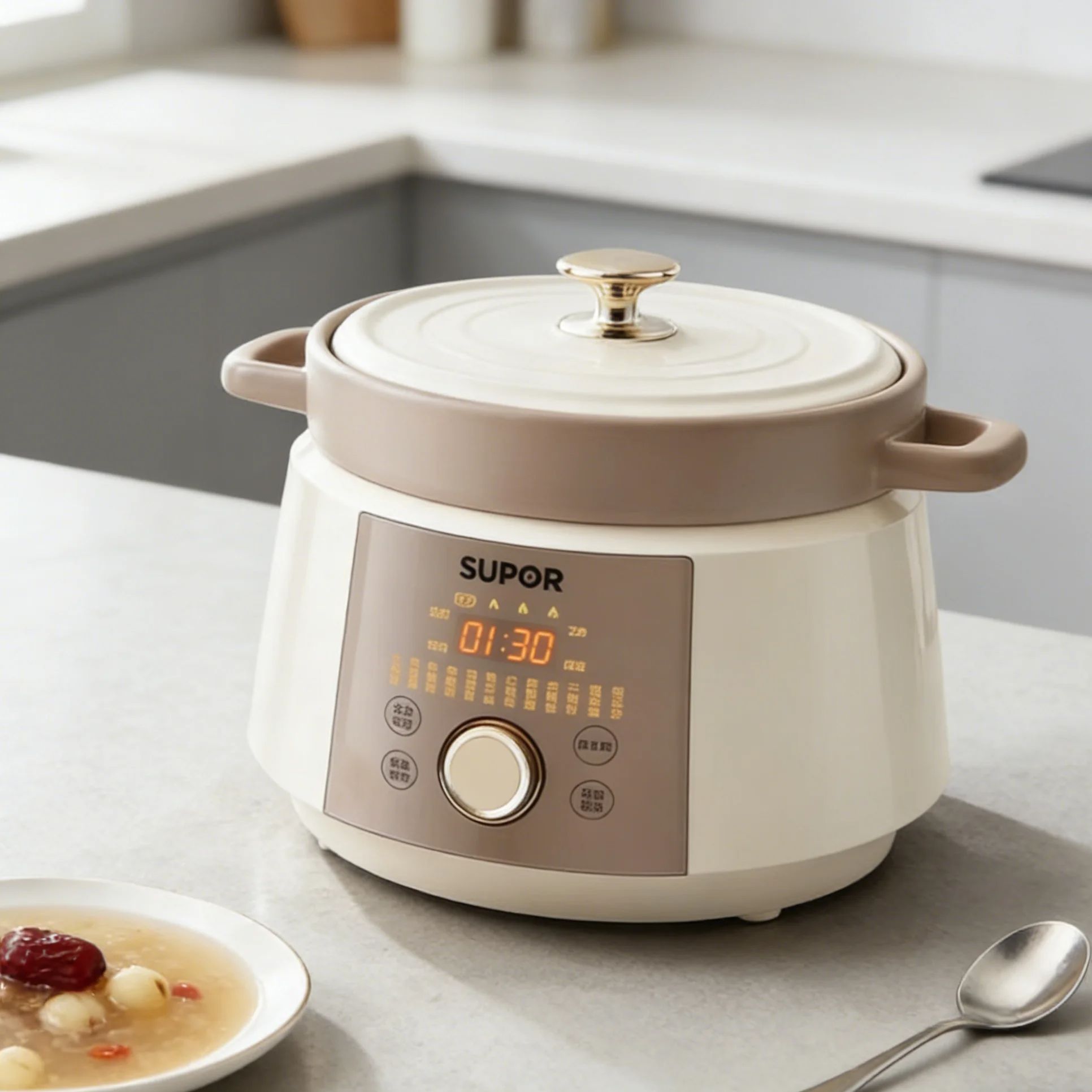 4L Ceramic Household Electric  - Slow Cooker Ceramic 评论和价格