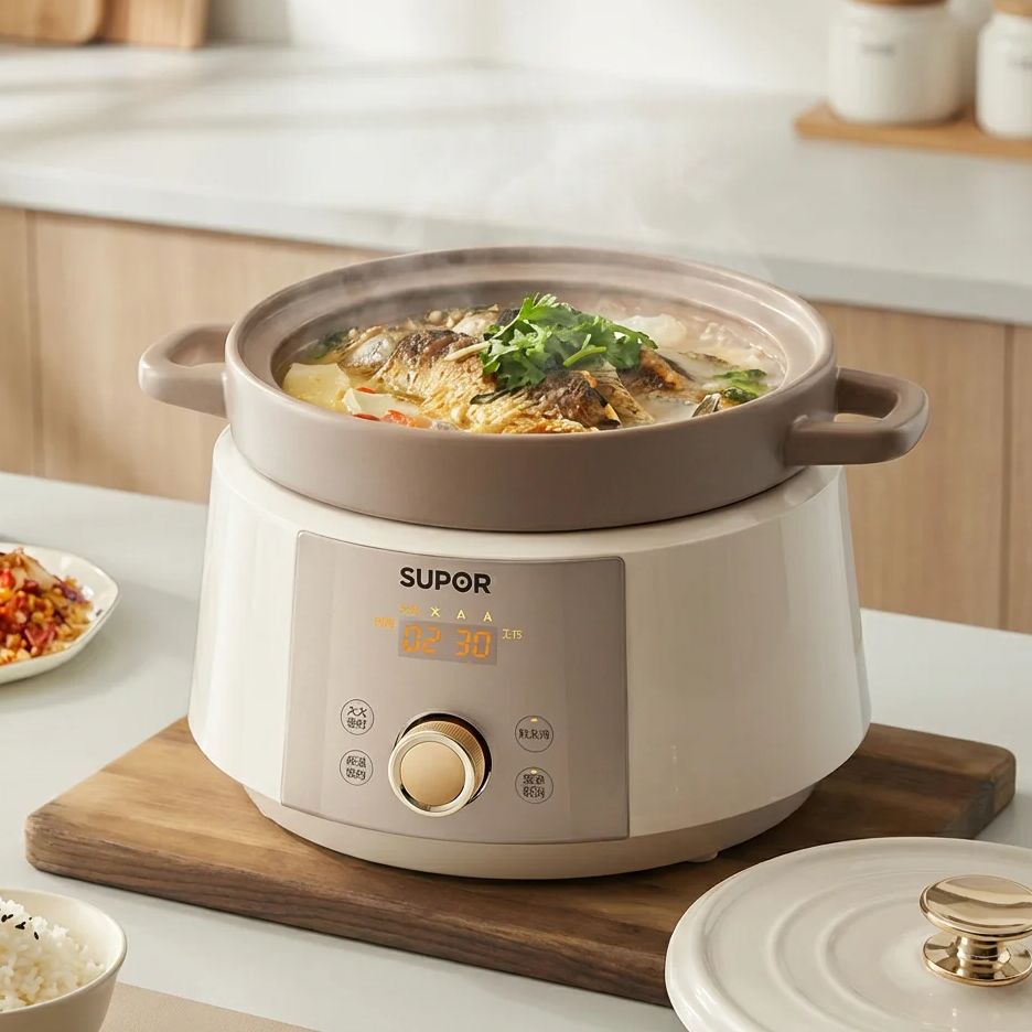 4L Ceramic Household Electric  - Slow Cooker Ceramic 评论和价格